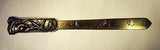 Antique brass letter opener JAPANESE  design