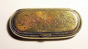 Antique brass MATCH SAFE box