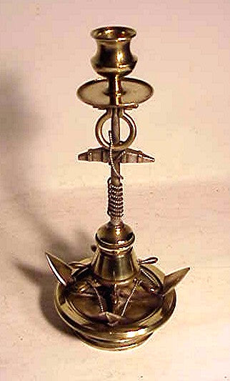 Antique Brass Nautical Candlestick