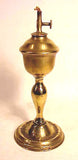 Antique brass oil lamp