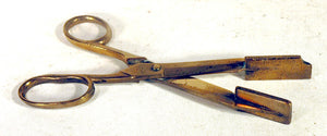 Antique brass pair of CANDLE DOUTERS
