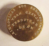 Antique brass seal from Nantucket