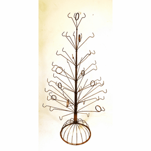 Antique brass wire display stand