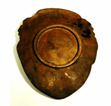 Antique bronze ash tray dish