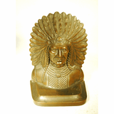 Antique bronze INDIAN bookend