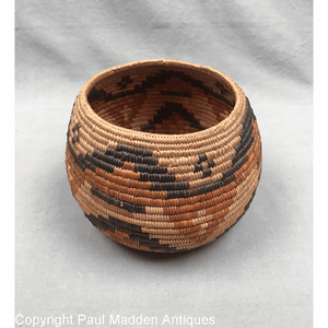 Antique California Mission Indian Basket - Cahuilla Band of Indians