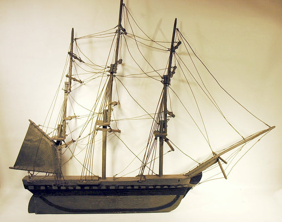 Antique Cape Cod folk made ship WEATHERVANE