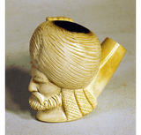 Antique carved Meerschaum pipe bowl from Nantucket
