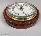 Antique Carved Rope Twist Barometer