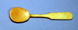 Antique carved scrimshaw bone spoon