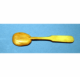 Antique carved scrimshaw bone spoon