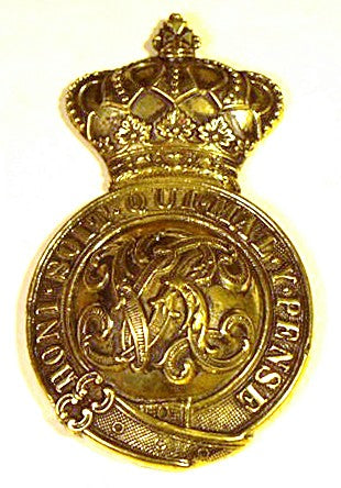 Antique cast brass British medallion