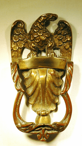 Antique cast brass Eagle door knocker