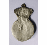 Antique cast brass English Royal crest