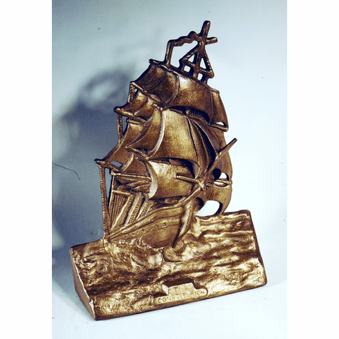 Antique cast iron doorstop of the USS CONSTITUTION