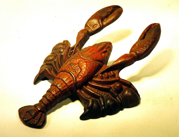 Antique cast iron LOBSTER bootjack