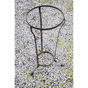 Antique cast iron pitcher and bowl stand