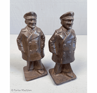 Antique Cast Iron Sea Captain Bookends