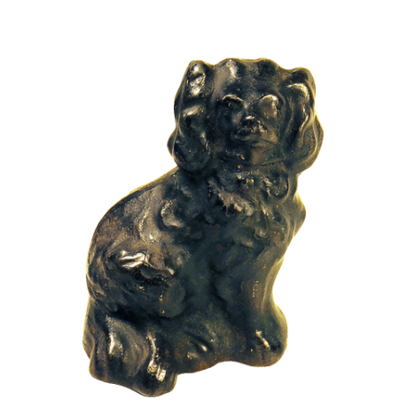 Antique Cast Iron Spaniel Dog Doorstop