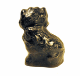 Antique cast iron SPANIEL dog doorstop