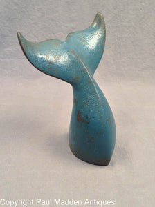 Antique Cast Iron Whale Tail Doorstop
