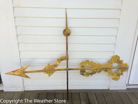 Antique Church Scroll Banner Weathervane - J.W. Fiske