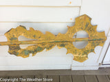 Antique Church Scroll Banner Weathervane - J.W. Fiske