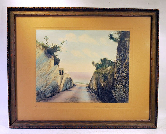 Antique color photograph BERMUDA by H. Marshall Gardiner