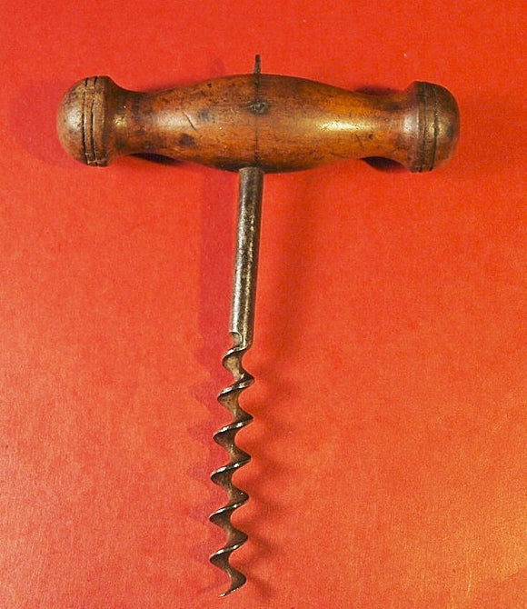 corkscrew fishing pole antique Hardy Bros No.2 Anglers Knife Antique & Vintage Tackle Victorian Turned Wood Corkscrew With