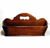 Antique cutlery tray with bold silhouette