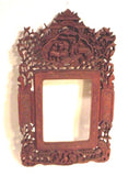 Antique deeply carved wooden China Trade frame