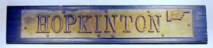 Antique directional sign "HOPKINTON"