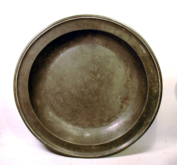 Antique English pewter bowl circa 1750.