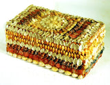 Antique folk made shell box from Nantucket
