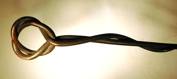 Antique folk made twisted vine cane