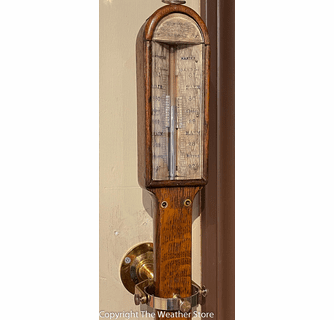 Antique Gimballed Marine Barometer - Imray, London Circa 1850