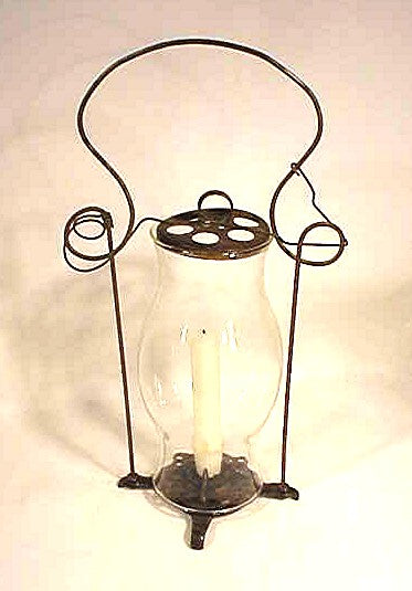 Antique hand candleholder