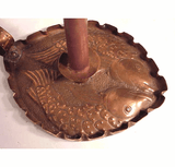 Antique hand crafted copper chamberstick