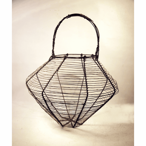 Antique hand made WIRE EGG BASKET