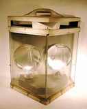 Antique handmade double oil lamp LANTERN