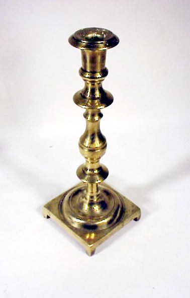 Antique heavy cast brass candlestick