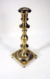Antique heavy cast brass candlestick
