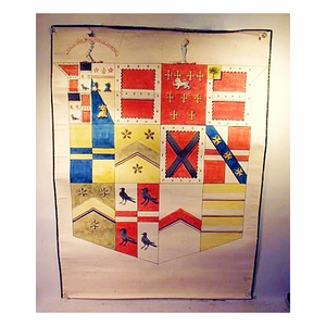 Antique HERALDIC watercolor.
