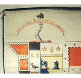 Antique HERALDIC watercolor.