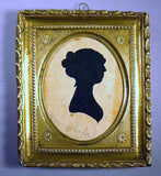 Antique hollow cut silhouette by William King circa 1820.