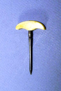 Antique ivory handle very small gimlet