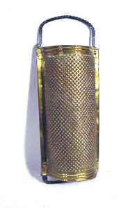 Antique large size brass hand grater.