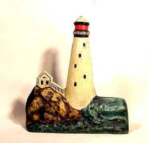 Antique lighthouse doorstop