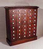 Antique mahogany 40 drawer chest.