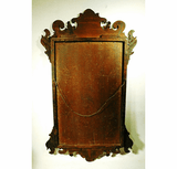 Antique mahogany Chippendale mirror.